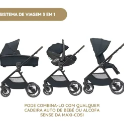 Maxi-Cosi Oxford Carrinho de Bebé - Essential Black