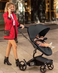 Mima Carrinho de Passeio Xari Max - Black/Black/Black