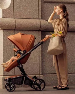 Mima Carrinho de Passeio Xari Max - Black/Camel/Black