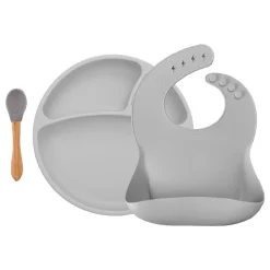 Minikoioi - Conjunto de Alimentação BLW Set II - Cinza