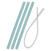 Minikoioi Palhas Silicone - Aqua Green - 3 Uni/Escova