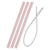 Minikoioi Palhas Silicone - Pinky Pink - 3 Uni/Escova