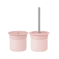 Minikoioi Sip+Snack - Pinky Pink/Powder Grey