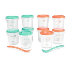 Miniland Conjunto de 10 Recipientes Herméticos 250ml -Mediterrâneo