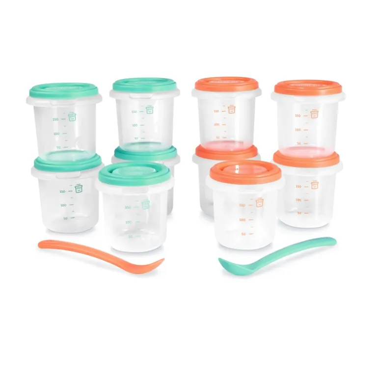 Miniland Conjunto de 10 Recipientes Herméticos 250ml -Mediterrâneo