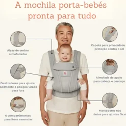 Mochila Porta-bebés Omni Deluxe Algodão da Ergobaby - Midnight Blue