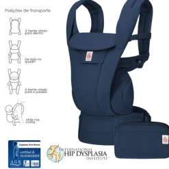 Mochila Porta-bebés Omni Deluxe Algodão da Ergobaby - Midnight Blue