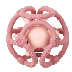 Nattou Bola Silicone - Rosa e Rosa Velho