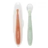 Nattou Conjunto 2 Colheres em Silicone + Caixa Transporte