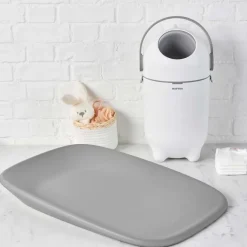Nattou Dropy Balde Fraldas - Branco e Cinza