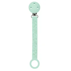 Nattou Prende Chupeta Silicone - Menta Com Animais