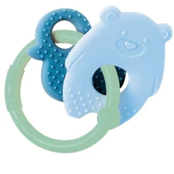 Nattou Roca Silicone - Urso+Pato Aro Verde