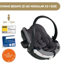 Ovinho para Bebé BeSafe iZi Go Modular X2 i-Size - Metallic Mélange
