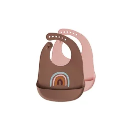 OYOY - Pack de 2 Babetes Silicone - Rainbow
