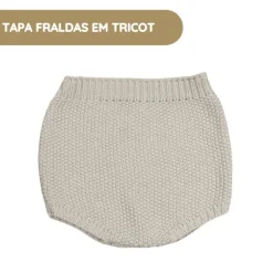Pasito a Pasito Conjunto Recém-nascido Tricot 0-1M/56 cm - Beige