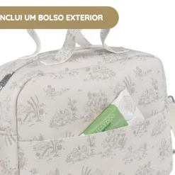Pasito a Pasito Mala de Passeio Toile de Jouy - Cream