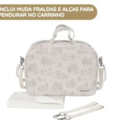 Pasito a Pasito Mala de Passeio Toile de Jouy - Cream