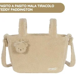 Pasito a Pasito Mala Tiracolo Teddy Paddington - Beige