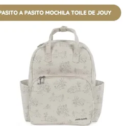 Pasito a Pasito Mochila Toile de Jouy - Cream