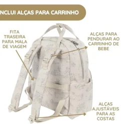 Pasito a Pasito Mochila Toile de Jouy - Forest