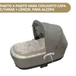 Pasito a Pasito Nara Conjunto Capa c/ Varas + Lençol para Alcofa