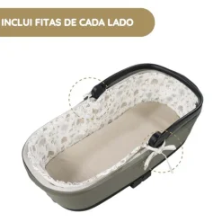 Pasito a Pasito Nara Conjunto Capa c/ Varas + Lençol para Alcofa