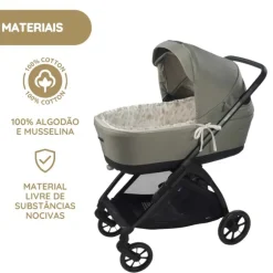 Pasito a Pasito Nara Conjunto Capa c/ Varas + Lençol para Alcofa