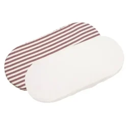 Pasito a Pasito Pack 2 Lençóis Ajustáveis para Alcofa Cherry Rayas