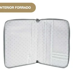 Pasito a Pasito Porta Documentos Toile de Jouy - Cream