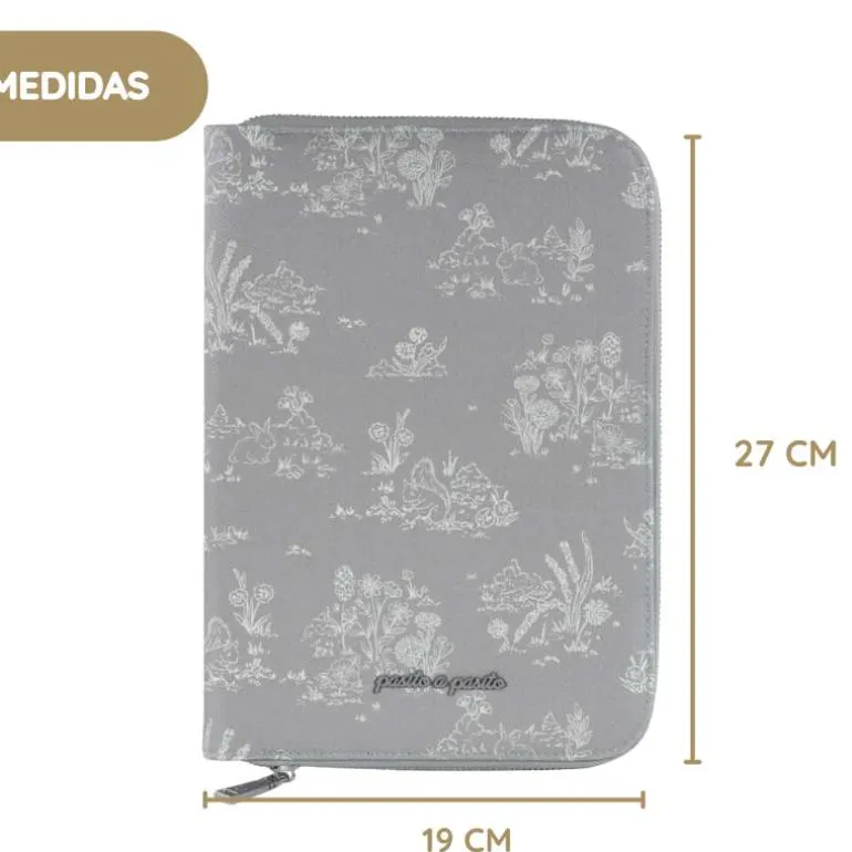 Pasito a Pasito Porta Documentos Toile de Jouy - Cream