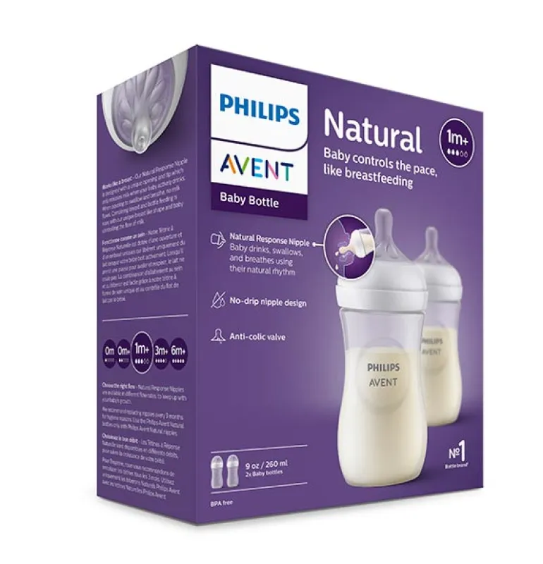 Philips Avent Biberão 260 ml. Emb. Dupla - Natural Response