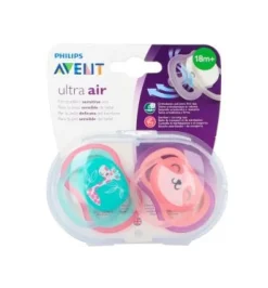 Philips Avent - 2 Chupetas - Ultra Air 18m+ - Menina