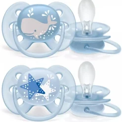 Philips Avent - 2 Chupetas - Ultra Soft - Deco 6-18M - Menino