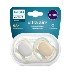 Philips Avent - 2 Chupetas - Ultra Air Neutra 0-6M