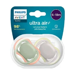 Philips Avent - 2 Chupetas - Ultra Air Neutra 6-18M