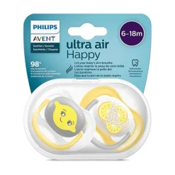 Philips Avent - 2 Chupetas - Ultra Air Frutos - 6-18 M