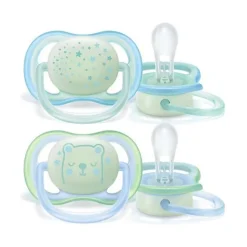 Philips Avent - 2 Chupetas - Ultra Air – NT - 0-6 M - Menino