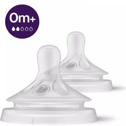 Philips Avent 2 Tetinas T2 Flx Lento 0M+ - Natural Response