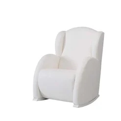 Poltrona de Amamentação Flor da Micuna - Branco Polipele Branco