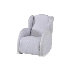 Poltrona de Amamentação Flor da Micuna - Branco Galaxy Gris