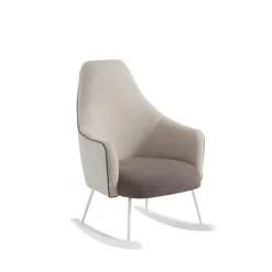 Poltrona de Amamentação Moom da Micuna - Branco Beige/Marron