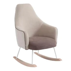 Poltrona de Amamentação Moom da Micuna - Waterwood Beige/Marron