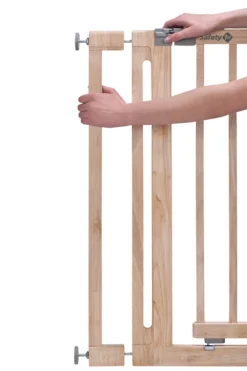 Safety 1st Extensão p/ Barreira de Segurança Flat Step, Auto Close & Easy Close 8cm - Natural Wood Easy Close Wood