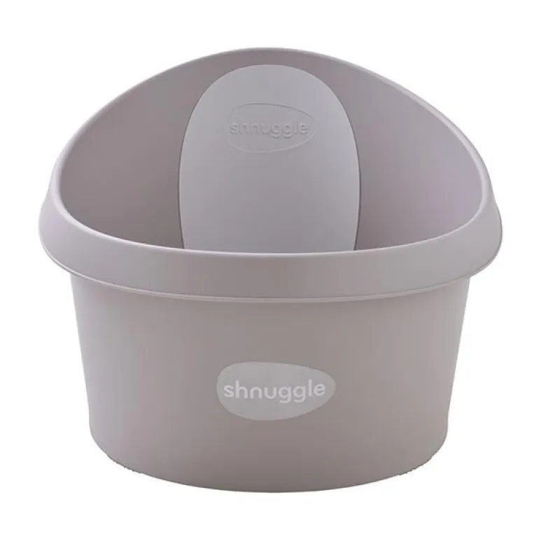 Shnuggle Banheira XL - Taupe c/ encosto Branco