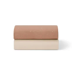 Snüz Lençol Ajustável para Berço Co-sleeping - Blush / Dot (pack de 2)