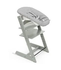 Stokke Bundle Cadeira Tripp Trapp + Baby Set + Espreguiçadeira - Storm Grey