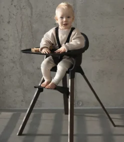 Stokke Clikk Cadeira de Refeição - Black / Warm Brown