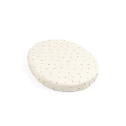 Stokke Lençol Ajustável para Berço Sleepi Mini - Flower Ecru OCS