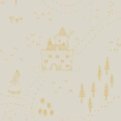 Stokke Lençol Ajustável 60X120CM OCS - Sunset Yellow Map