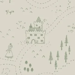 Stokke Lençol Ajustável 60X120CM OCS - Sage Green Map